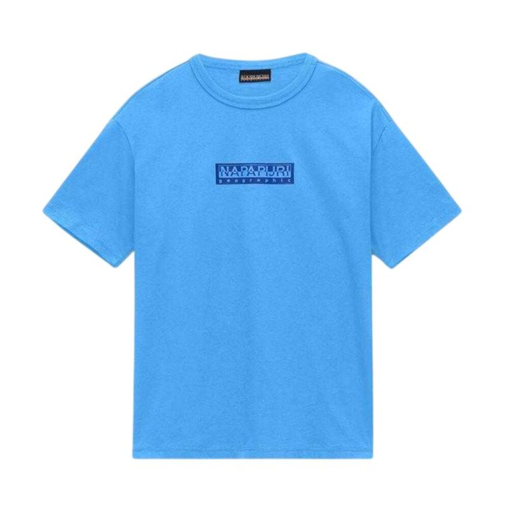 Napapijri Childrens/Kids Box Logo T-Shirt / Blue